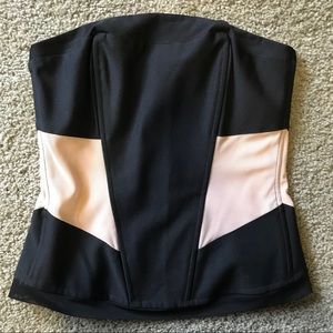 Strapless fitted top